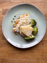 fish with vegetables