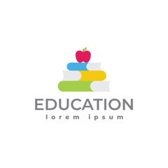 Fototapeta na wymiar education logo template - vector illustration