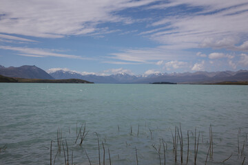 lake with mountains