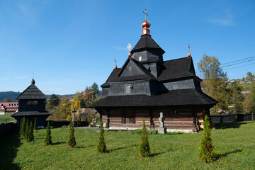 Fototapeta na wymiar Church of Nativity of Blessed Virgin Mary, Vorokhta, Ukraine, Carpathians