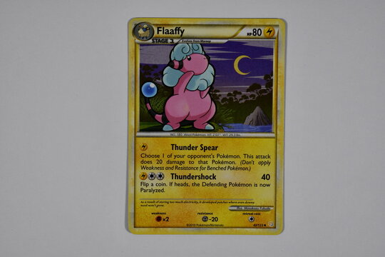 Pokemon trading card, Flaffy.