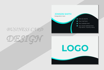 Business Card Template. Creative and Clean Business Card Template. Double-sided Creative Business Card Template . Modern Business Card.