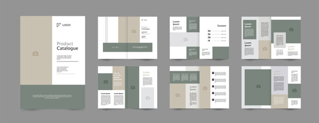 Fototapeta na wymiar company product catalog brochure template design 