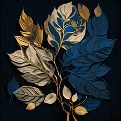 Gold lined leaves_04