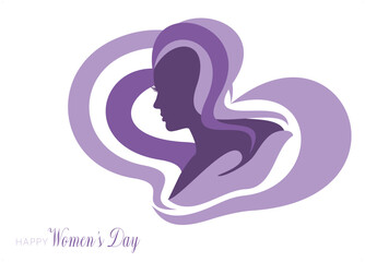 An abstract vector illustration for Women’s Day for 2023