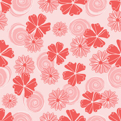 Vector Light orange seamless pattern background. Perfect for fabric, scrapbooking, wallpaper projects.
