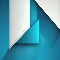 Abstract geometric background, turquoise and blue. Generative AI