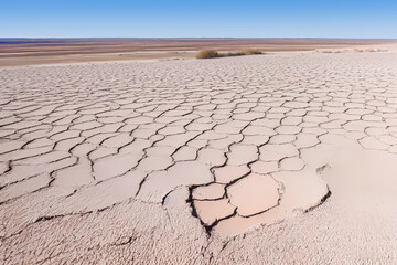 Natural Disasters, drought, lifeless desert, created with Generative AI technology