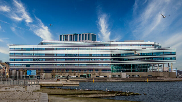 NSI - Navitas Aarhus - Denmark - 24 march 2020:Center for Education, Research, Innovation, Entrepreneurship and Business Development on the Bay of Aarhus