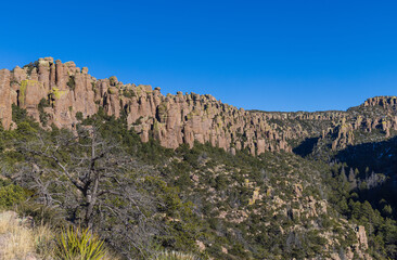 Fototapeta na wymiar Scenic Chiricahua National Monument Arizona Landscape in Winter