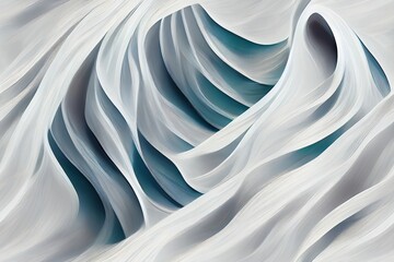 Seamless abstract white waves background