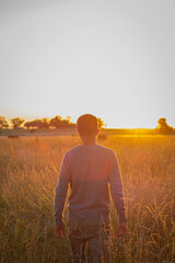 person in the field