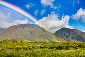 West maui mountains rainbow