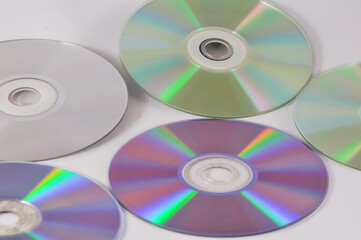 cd dvd isolated on white