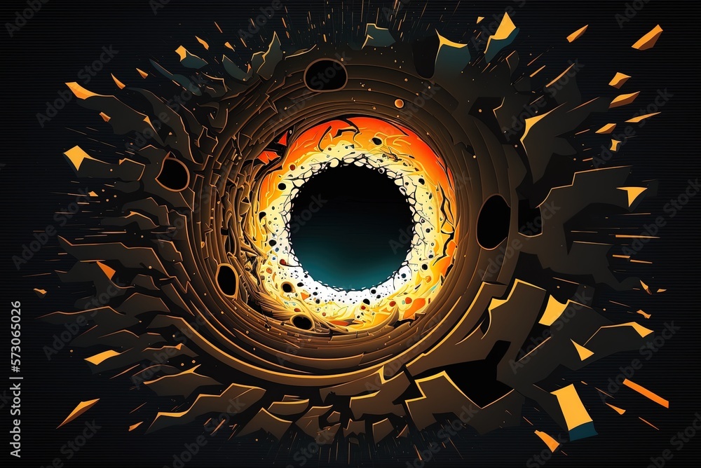 Poster complexity of the black hole diagram design generative ai