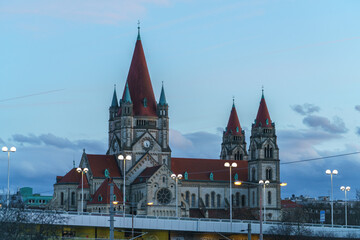 Obraz premium Heilige Kirche St. Franziskus von Assisi in Wien