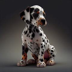 Puppy Cathoula Leopard Dog - Generative AI