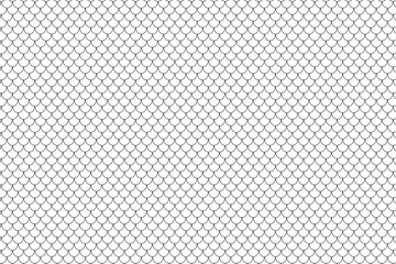 simple fish scale black white pattern texture.