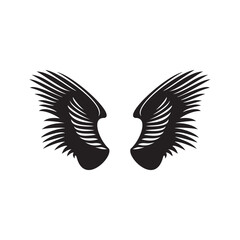 minimalist abstract wing design logo
