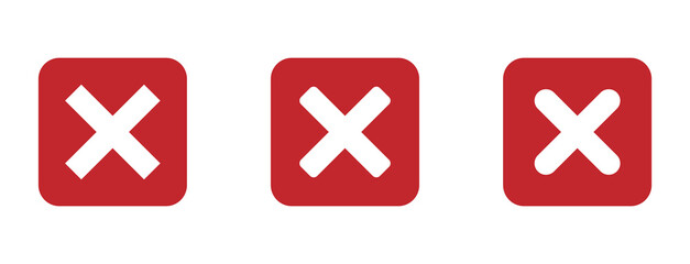 Obraz premium Closed graphic vector icons collection