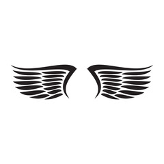 minimalist abstract wing design logo
