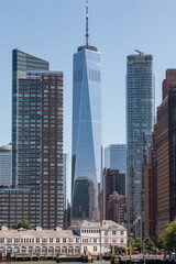 Fototapeta na wymiar NYC skyline & One World Trade Center