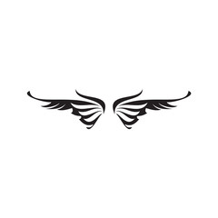 minimalist abstract wing design logo
