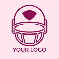American Football Helmet Logo