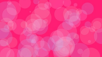 Pink Lavender Gradient Circles On Bright Pink Background 