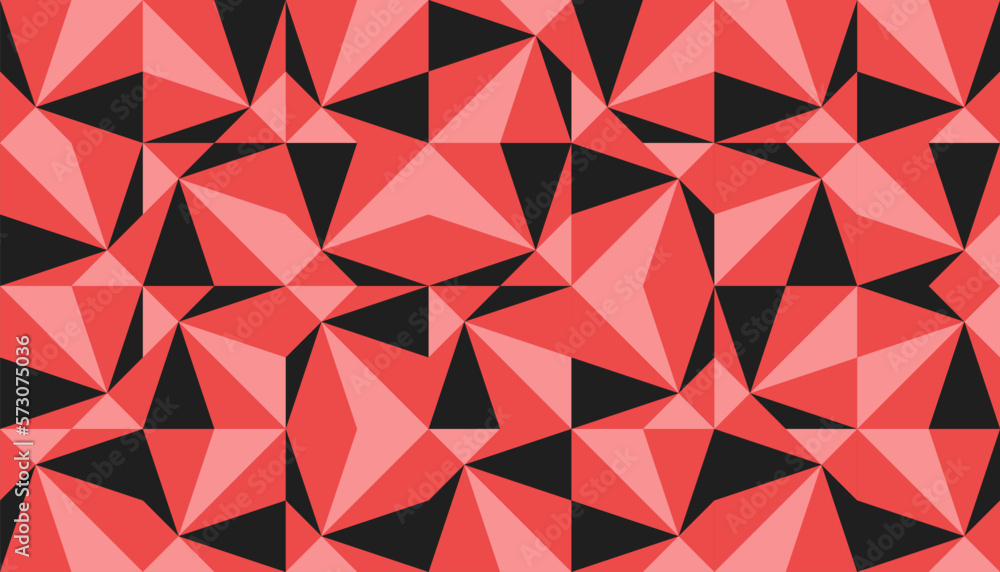 Poster abstract mosaic geometrical pattern design with simple shapes and figures