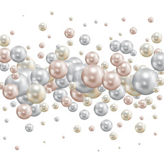Colored pearls. Abstract vector background. eps 10