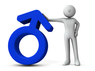 男性と男性を表す記号
