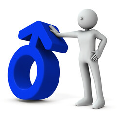 男性と男性を表す記号
