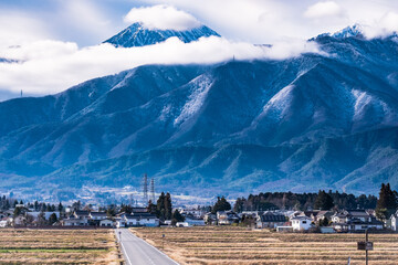 長野県安曇野穂高からの北アルプス
