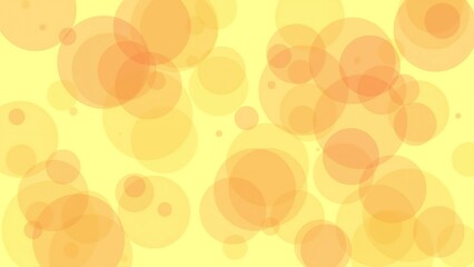 Yellow Background With Gradient Orange Circles 