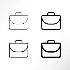 Minimalist icons of bag.