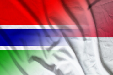 Gambia and Indonesia national flag transborder negotiation IDN GMB