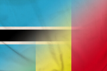 Botswana and Mali political flag transborder relations MLI BWA