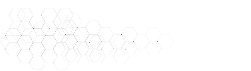 Technology Background with abstract hexagonal