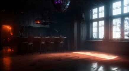 Obraz premium Interior of a empty room [AI Generated]