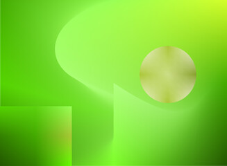 Natural Green Copy Space Elegant Gradient Background for school, office, and business. RGB