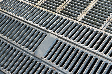 metal grille or protective cover