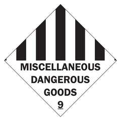 Class 9 Symbols: Miscellaneous Hazardous Materials