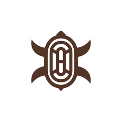 Turtle logo design Modern icon Sea turtle illustration modern corporate, abstract letter logo