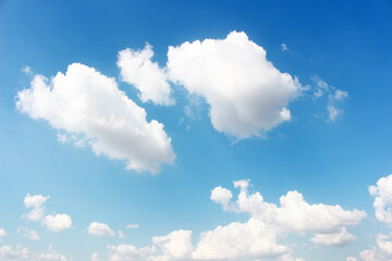 Obraz na płótnie Canvas Blank sky surface with small clouds