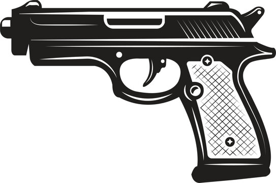 Popular U.S pistol Vector Illustration.