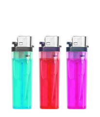 colors lighters isolated on the white background