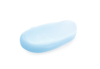 Sample of cosmetic gel isolated on white