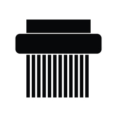 Shredder Machine Icon vector