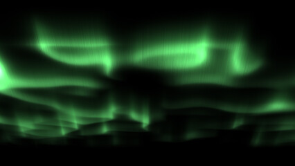 Green Aurora Northern Light Under water Overlay Background
